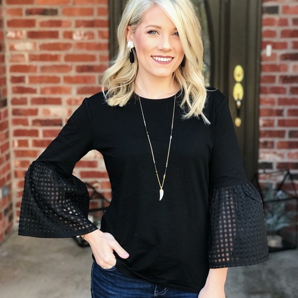 Stella & Dot x Rebecca Minkoff Gold+Black+Pavé Jasper Horn Pendant Neckl… - Picture 9 of 11